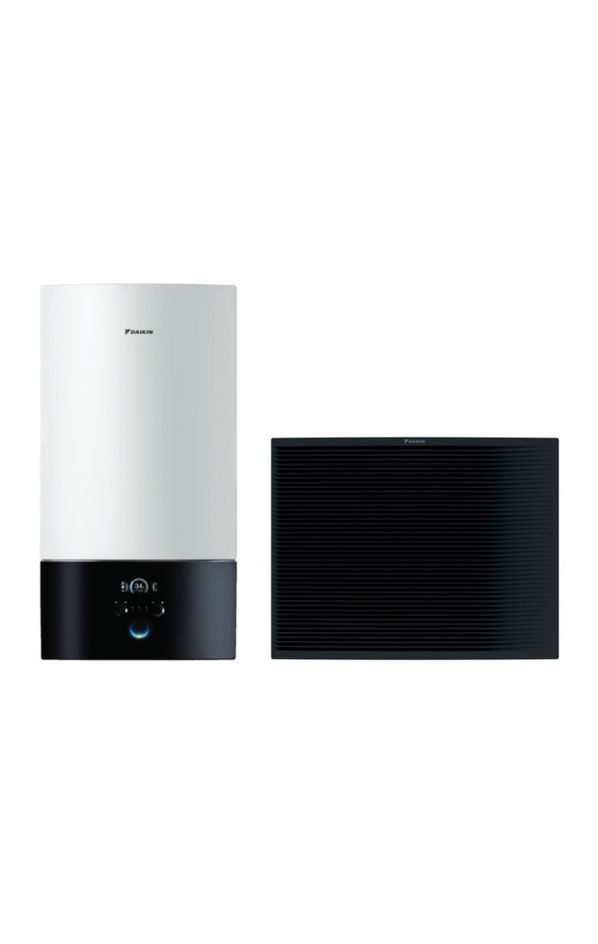 Pompă de căldură pentru încălzire Daikin Altherma H HT W 16kW ETBH16E9W-EPRA16DV cu încălzitor de rezervă de 9kW