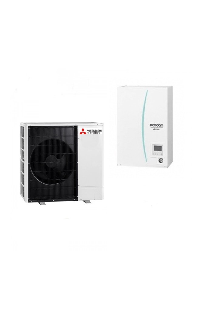 Pompă de caldură pentru încălzire Mitsubishi Electric Ecodan Power Inverter ERSD-VM2D+PUHZ-SW75YAA  8Kw