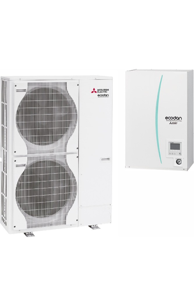 Pompă de caldură pentru încălzire Mitsubishi Electric Ecodan Power Inverter ERSC-VM2D+PUHZ-SW120VHA 12 kW