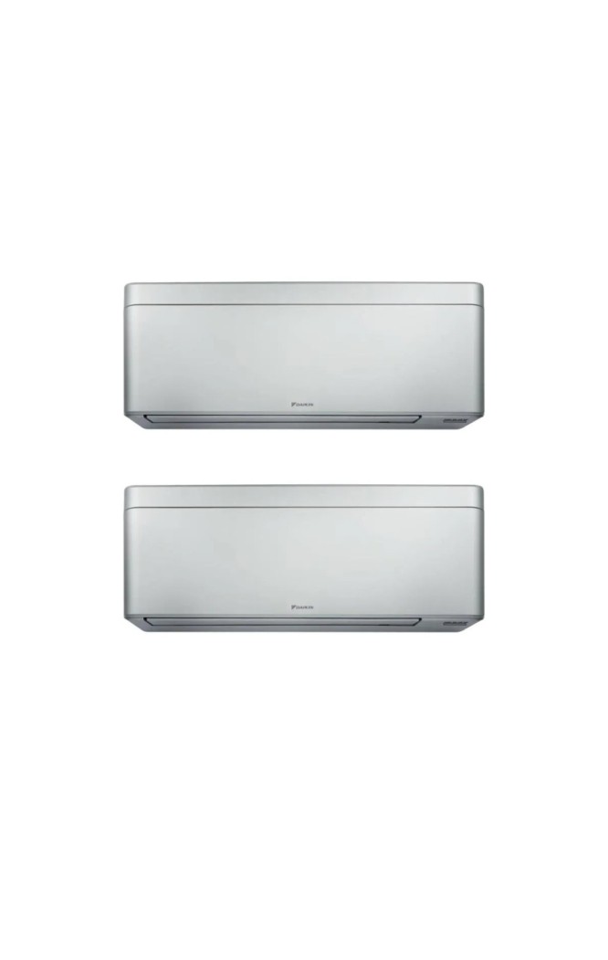 Aparat de aer conditionat dublu split Daikin Stylish cu doua unitati interne, 7000 BTU Argintii, 2xFTXA20CS + 2MXM40A, 5ANI GARA