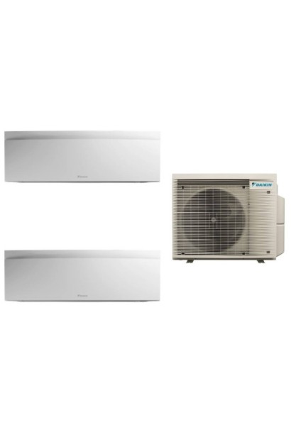 Aparat de aer conditionat dublu-split Daikin Emura Alb, 9000 BTU + 9000 BTU, FTXJ25AW + FTXJ25AW + 2MXM40A, 5 ani Garantie, Flas