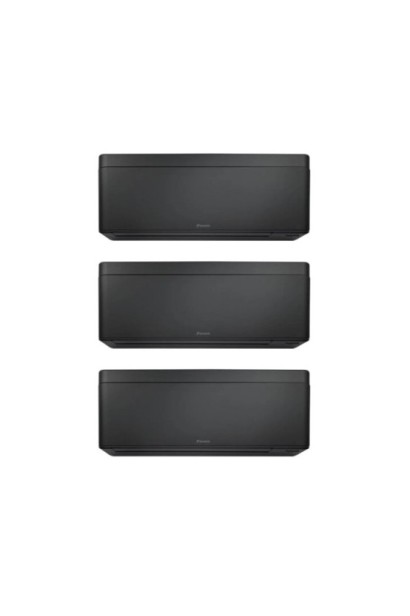 Aparat de aer conditionat multisplit Daikin Stylish cu trei unitati interne, doua de 7000 BTU si una de 12000 BTU Negre, 2xFTXA2