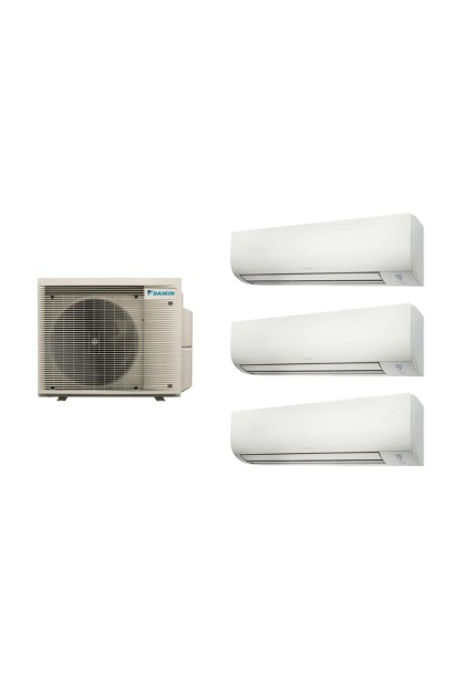 Aparat de aer conditionat multisplit Daikin Comfora cu trei unitati interne 9000 BTU, 9000 BTU si 12000 BTU, FTXP25N + FTXP25N +