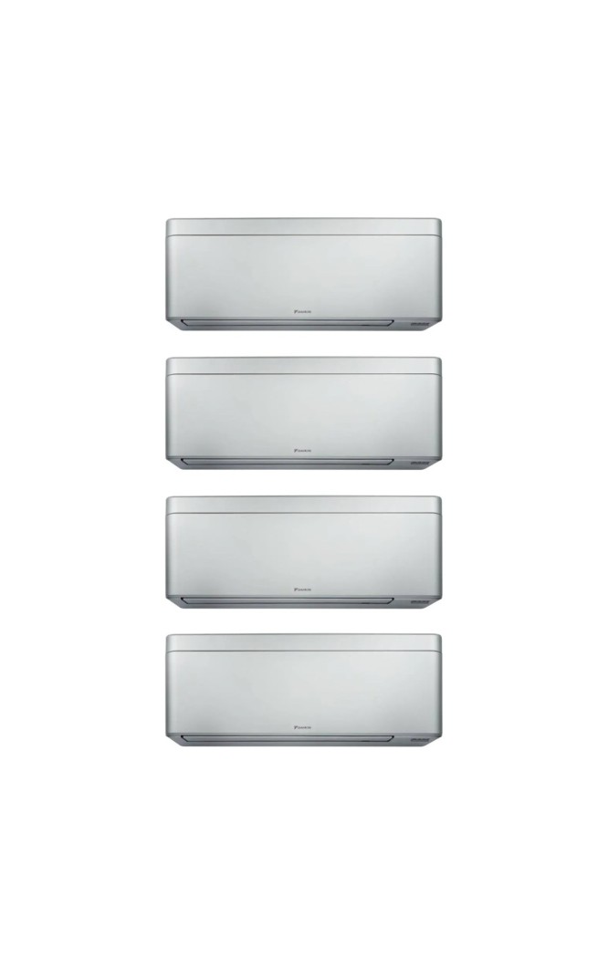 Aparat de aer conditionat multisplit Daikin Stylish cu patru unitati interne, trei de 5000 BTU si una de 9000 BTU Argintii, 3xCT