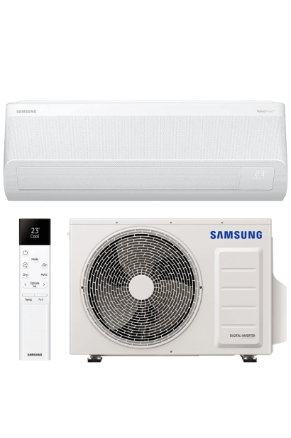 Aparat de aer condiționat Samsung Wind-Free Comfort S2 24000 BTU AR60F24C1AWNEU/AR60F24C1AWXEU, SEER 6.4 (A++), SCOP 3.8 (A), Fi
