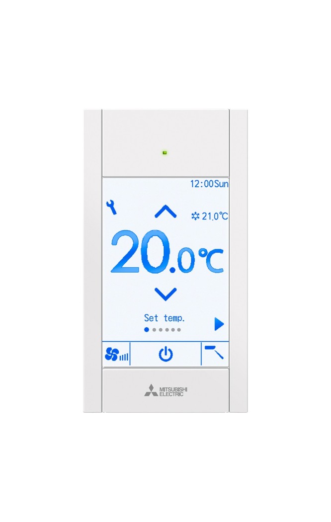 Telecomanda Mitsubishi Electric Prisma PAR-CT01MAA-PB cu touchscreen si bluetooth