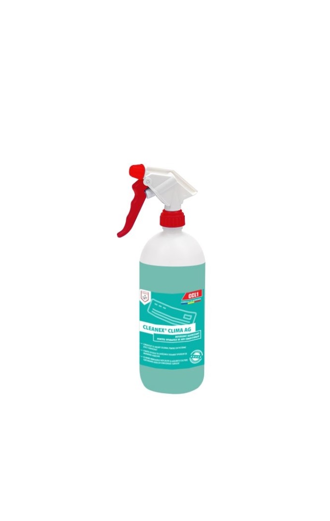 Solutie curatare si dezinfectare cu ioni de argint aer conditionat Cleanex Clima Ag, bactericid, 1 litru