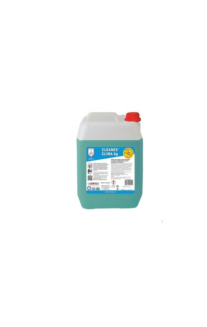 Solutie curatare si dezinfectare cu ioni de argint aer conditionat Cleanex Clima Ag, bactericid, 5 litri