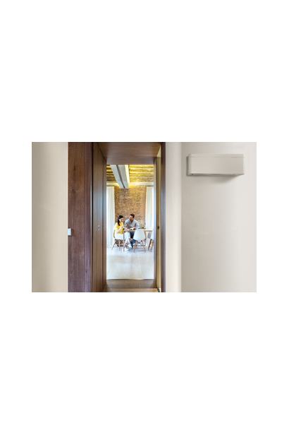 Unitate interna de aer conditionat Daikin Stylish 9000 BTU White  FTXA25CW, efect Coanda, detectare prezenta pe 2 zone, flux aer