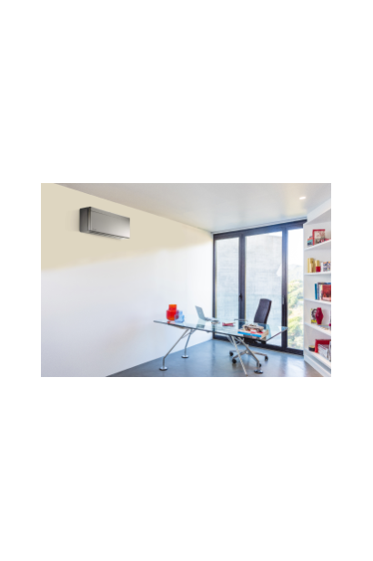 Unitate interna de aer conditionat Daikin Stylish 12000 BTU Silver FTXA35CS, efect Coanda, detectare prezenta pe 2 zone, flux ae