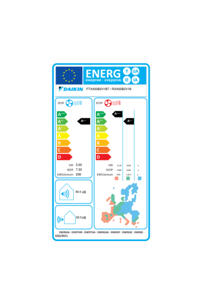 Aparat de aer conditionat Daikin Stylish 12000 BTU Silver FTXA35CS-RXA35A, SEER 8.73, SCOP 5.15, efect Coanda, detectare prezent