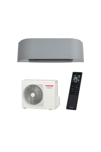 Aparat de aer conditionat Toshiba Haori 15000 BTU RAS-16J2AVSG-E1 RAS-B16N4KVRG-E fata textila Gri deshis si antracit, garantie 