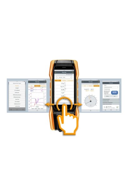 Set 3 testo 300 NEXT LEVEL - Analizor de gaze de ardere cu senzori de O₂, CO compensat cu H2 până la 30,000 ppm și NO