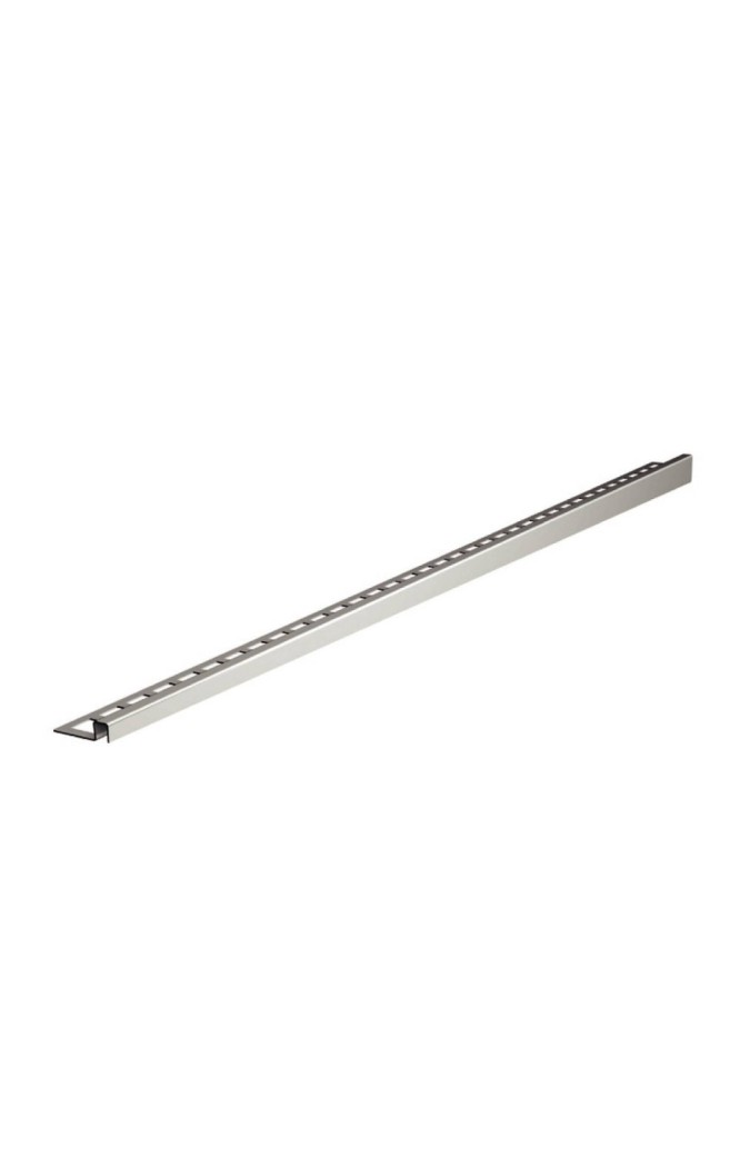 Profil din inox pentru compensare panta dus, ACO ShowerStep, stanga, lungime 990mm, inaltime 10mm, finisaj mat