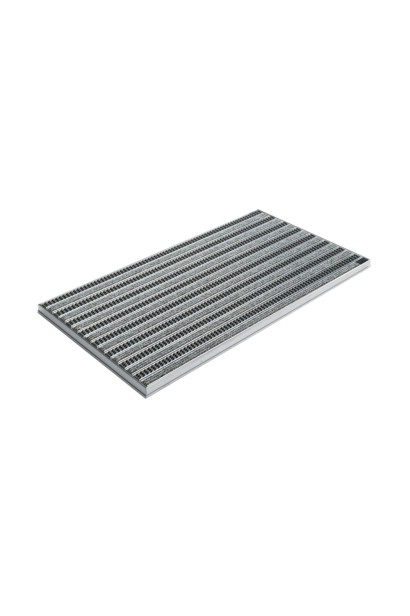 Ștergător de picioare încastrabil ACO Self Vario, cu ramă din aluminiu și grătar benzi textile si cauciucate, 1000x500x30mm