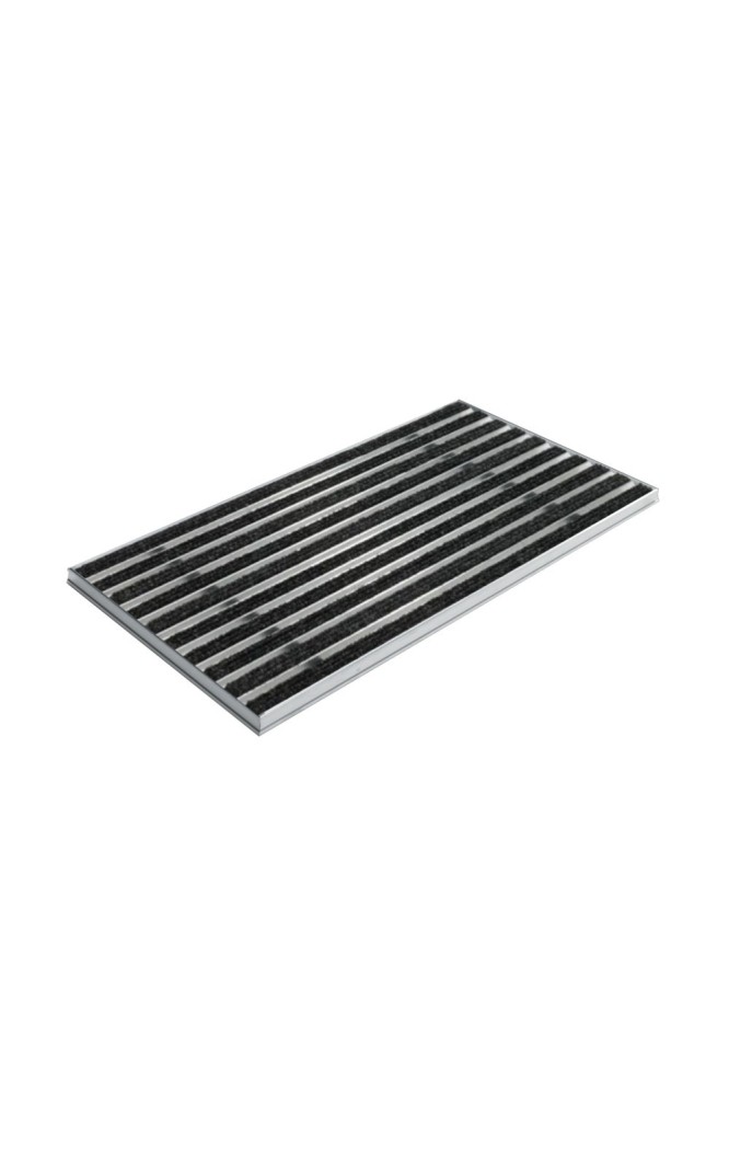 Ștergător de picioare încastrabil ACO Self Vario, cu ramă din aluminiu și grătar insertie textila, antracit, 1000x500x30mm