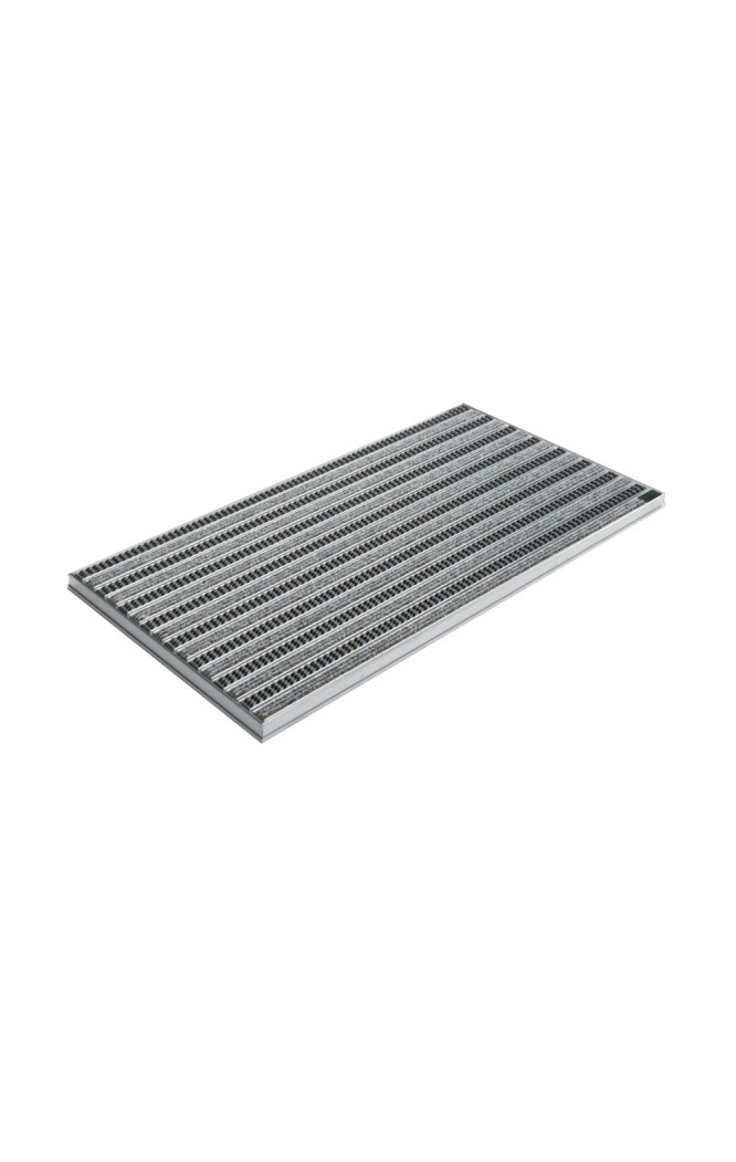 Ștergător de picioare încastrabil ACO Self Vario, cu ramă din aluminiu și grătar benzi textile si cauciucate, 750x500x30mm