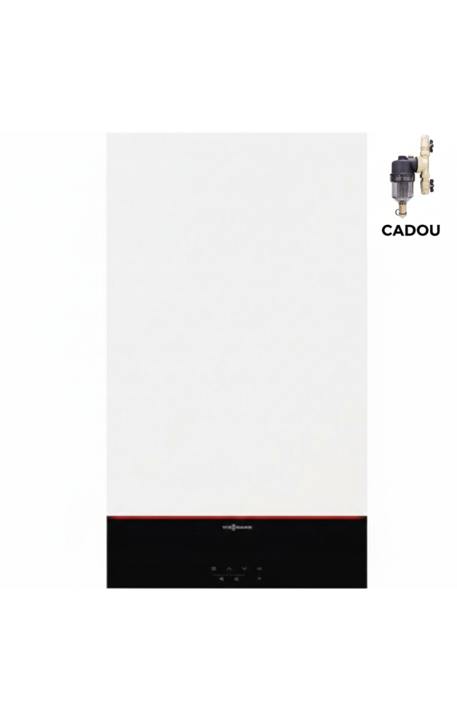 Centrală termică în condensație Viessmann Vitodens 100-W S1 tip B1HF pentru încălzire 32kW , termostat Honeywell-CADOU, kit de e