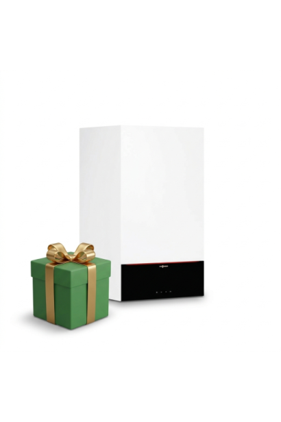 Centrală termică în condensație cu afișaj digital 3.5" Viessmann Vitodens 200-W 25kW, kit de evacuare inclus, termostat HoneyWel