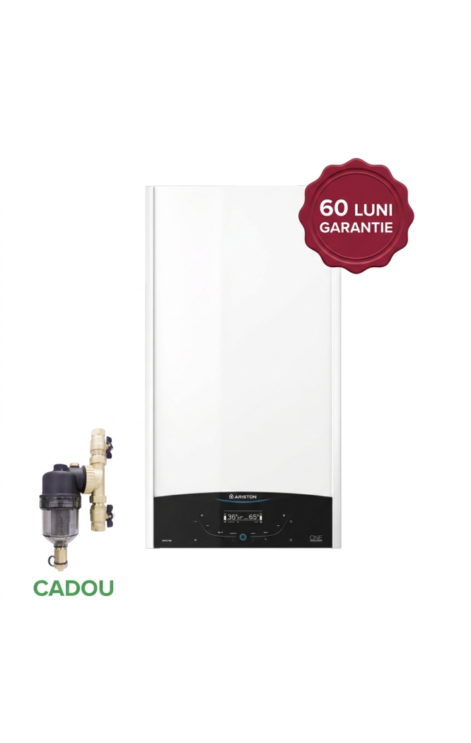 Centrală termică în condensație Ariston Genus One+ WIFI 24 kW, kit de evacuare inclus, CADOU