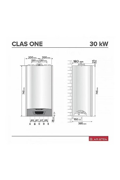 Centrală termică în condensație Ariston Genus One+ WIFI 35 kW, kit de evacuare inclus, CADOU