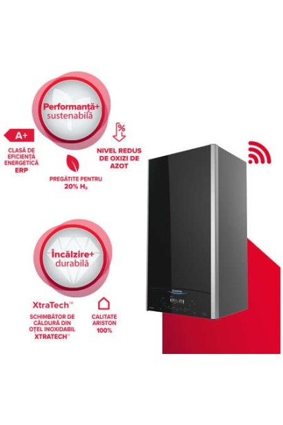 Centrala Ariston Alteas One 24 kW - Sticla, WiFi | ArtBuilding.ro