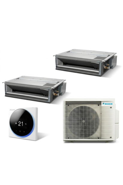 DUBLU Daikin DUCT 2MXM50A + 2xFDXM25F | ArtBuilding | Vatherm