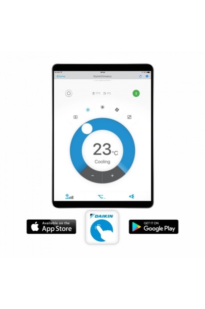 Aparat de aer conditionat Daikin Stylish 7000 BTU Negru Mat FTXA20CB-RXA20A, SEER 8.74, SCOP 5.15, efect Coanda, detectare preze