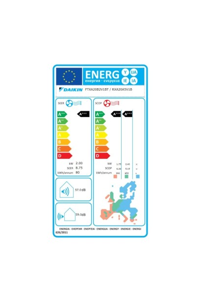 Aparat de aer condiționat Daikin Stylish Bluevolution FTXA25CW-RXA25A Inverter 9000 BTU White, garanție 60 luni