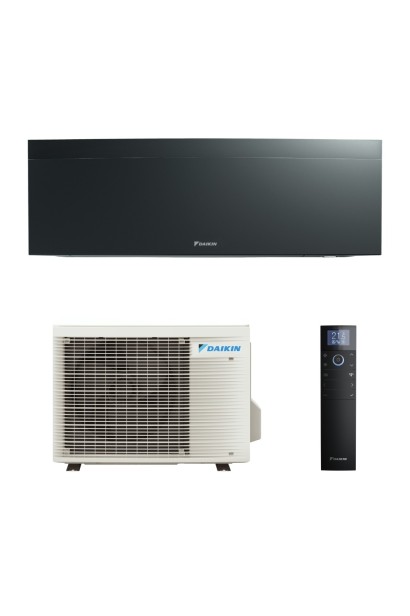 Aparat de aer conditionat Daikin Emura 18000 BTU Negru FTXJ50AB-RXJ50A, SEER 7.02 / SCOP 4.60, Flash Streamer si Ioni de Argint,