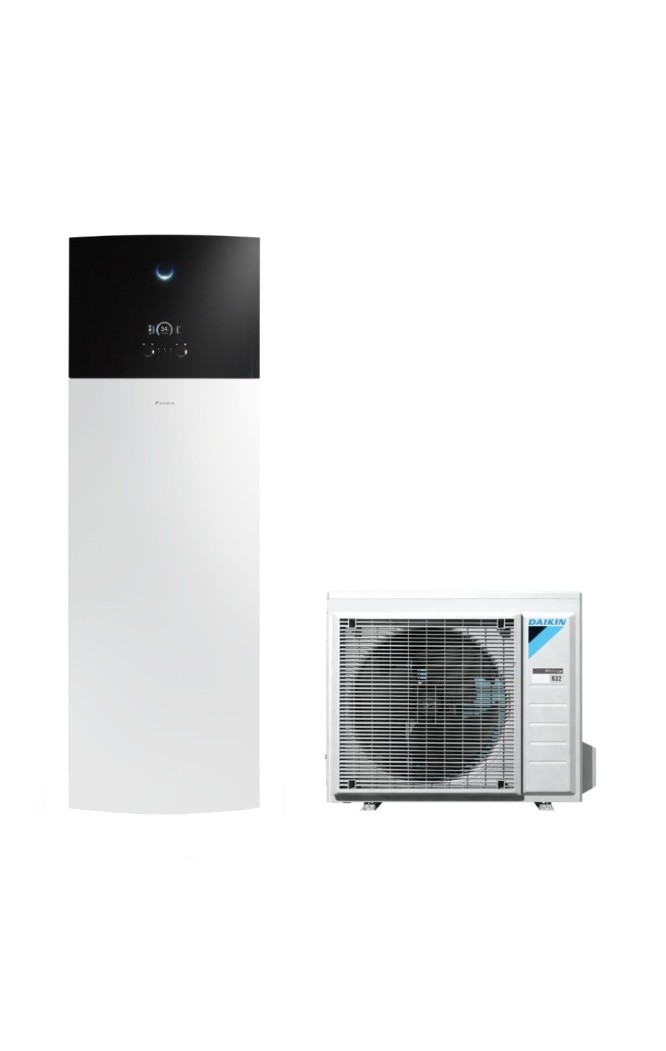 Pompa de caldura pentru incalzire si apa calda menajera Daikin Altherma 3 R F 4kW EHVH04S18E6V-ERGA04EV cu rezervor de 180L, gar