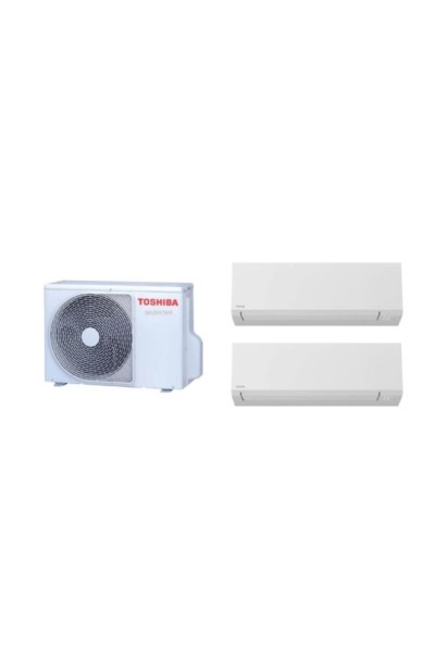 Aparat de aer conditionat multisplit TOSHIBA cu doua unitati interne EDGE 12000 BTU, 2*RAS-B13G3KVSG-E + RAS-2M18G3AVG-E - garan