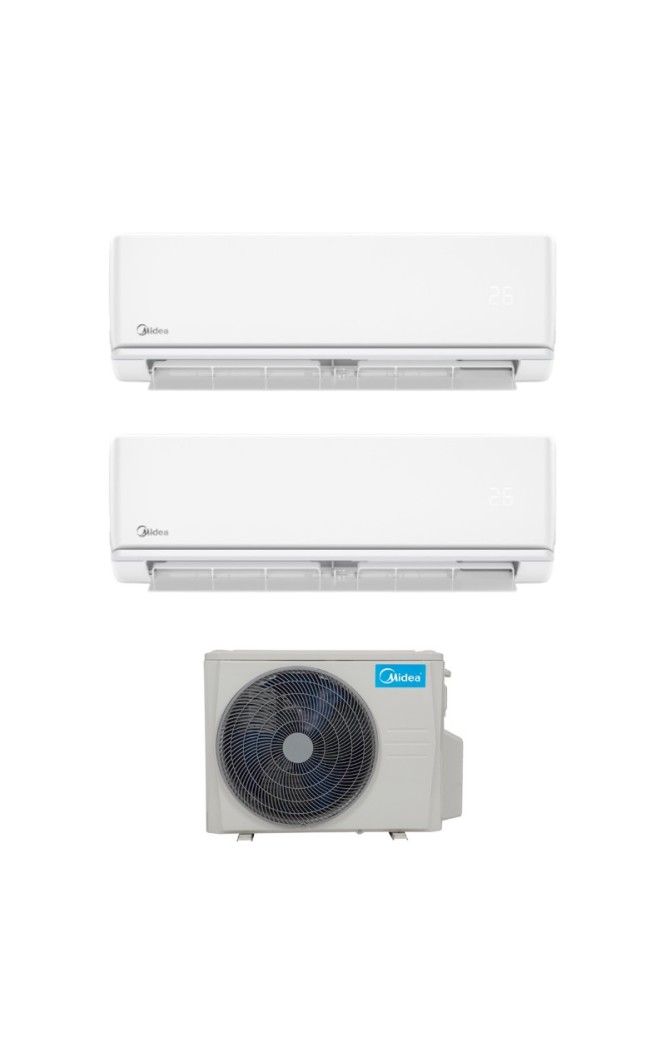 Aparat de aer conditionat multisplit Midea cu doua unitati interne 9000 BTU AG2Dura-09NXD0-I / M2OH-18HFN8-Q