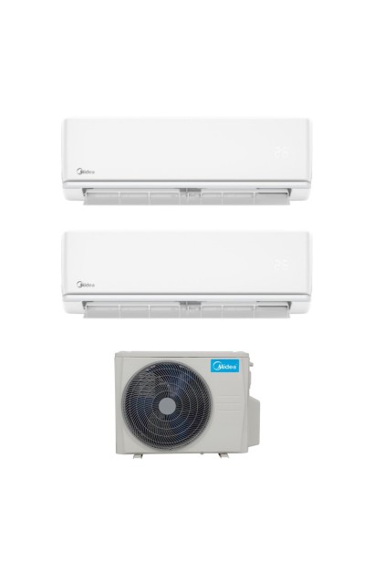 Aparat de aer conditionat multisplit Midea cu doua unitati interne una de 9000 BTU si una de 18000 BTU AG2Dura-09NXD0-I-AG2Dura-