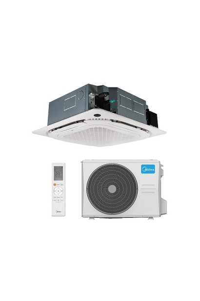 Aparat de aer conditionat caseta Midea Compact Roundflow 18000 BTU MCA4U-18HRFNX(GA)/MOX330-18HFN8-Q(GA), Clasa A++/A+, SEER 6.1
