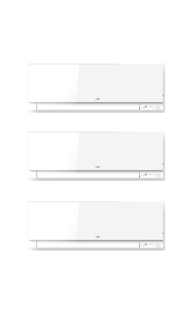 Aparat de aer conditionat multisplit Mitsubishi Electric Kirigamine ZEN cu trei unitati interne,doua 9000 BTU si una 12000 BTU W