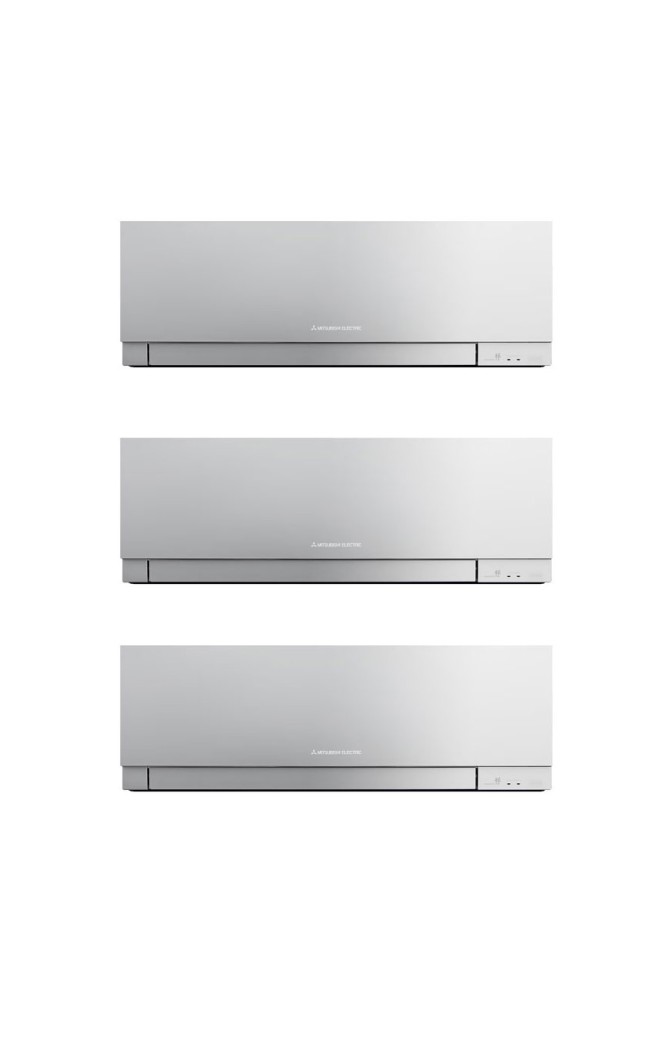 Aparat de aer conditionat multisplit Mitsubishi Electric Kirigamine ZEN cu trei unitati interne, doua 9000 BTU si una 12000 BTU 