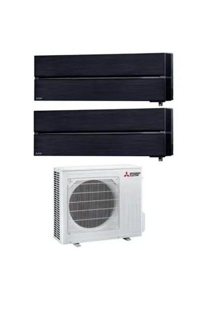 Aparat de aer conditionat multisplit Mitsubishi Electric Kirigamine Deluxe cu doua unitati interne 9000 BTU Onyx Black, MXZ-2F42