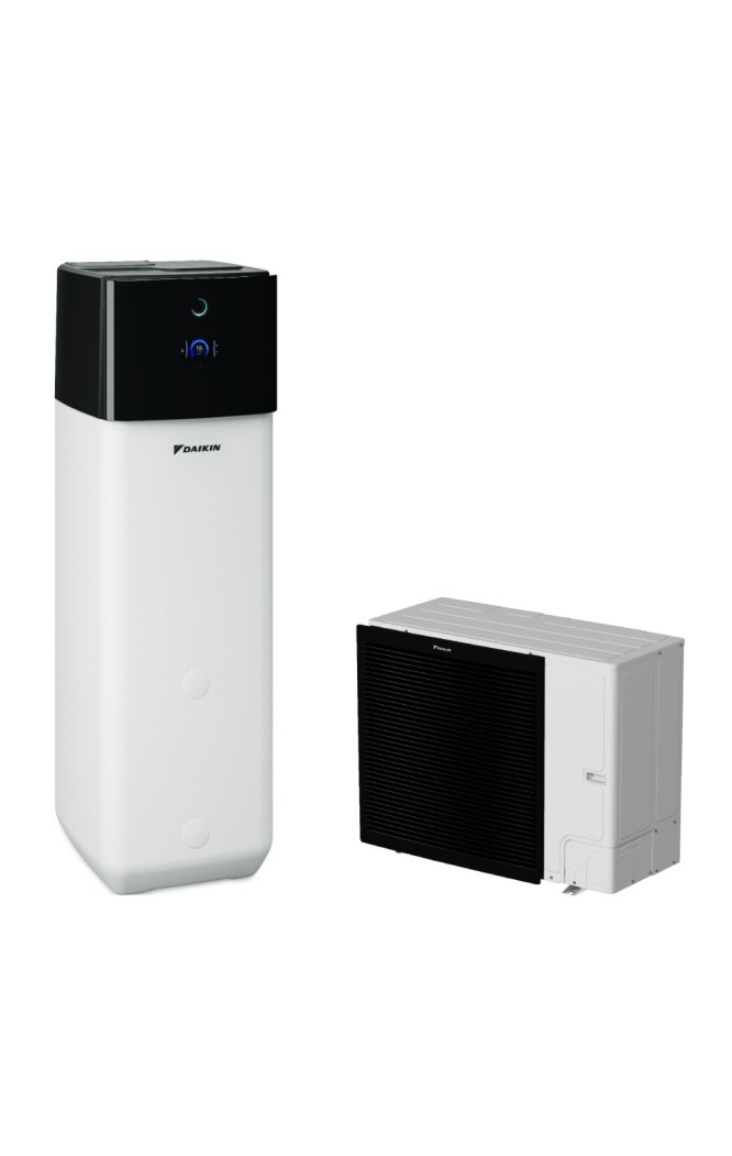 Pompa de caldura pentru incalzire, racire si apa calda menajera, Daikin Altherma 3 R ECH2O 14kW EBSX16P30D-ERLA14DW cu rezervor 