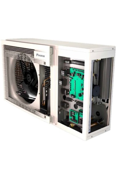 Pompa de caldura monobloc pentru incalzire Daikin Altherma 3 M EDLA06E3V3 6kW cu incalzitor de rezerva integrat 3kW