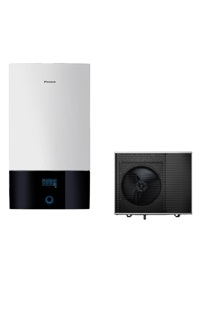 Pompa de caldura trifazata Daikin Altherma 4 H W 10kW R290 Propan EPBX10A9W-EPSK10AW1 pentru incalzire si racire cu incalzitor d