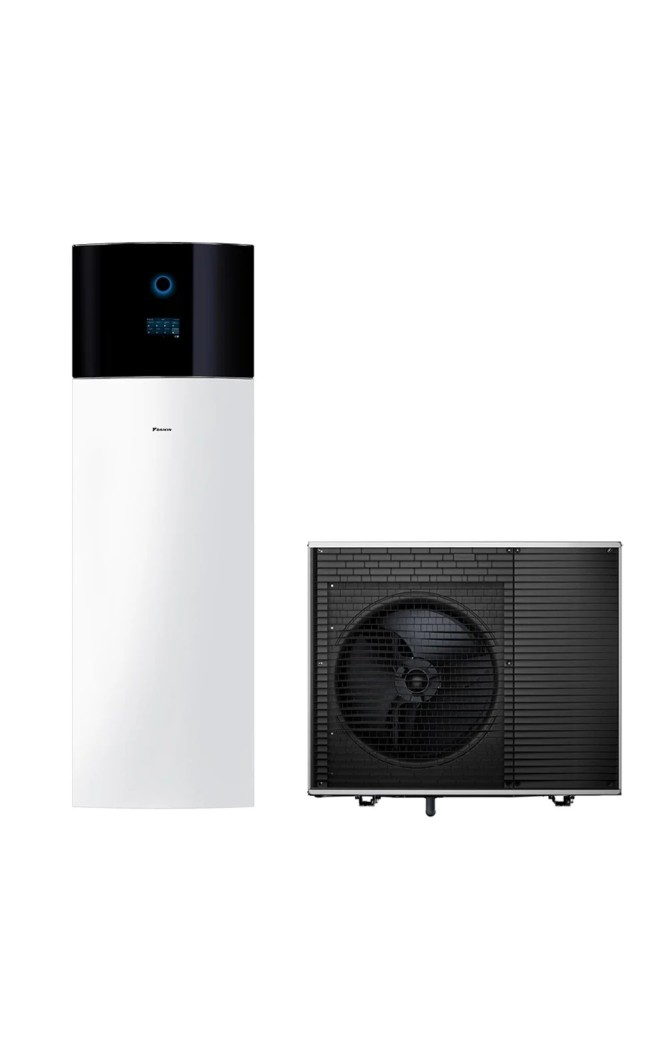Pompa de caldura Daikin Altherma 4 H F 8kW R290 Propan EPVX10S23A4V-EPSK08AV3, Incalzire Racire si ACM, Boiler 230L, Rezistenta 