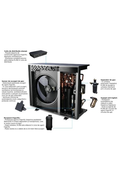 Pompa de caldura Daikin Altherma 4 H ECH2O 14kW bivalenta trifazata pentru incalzire, racire si apa calda menajera EPSXB14P50A-E