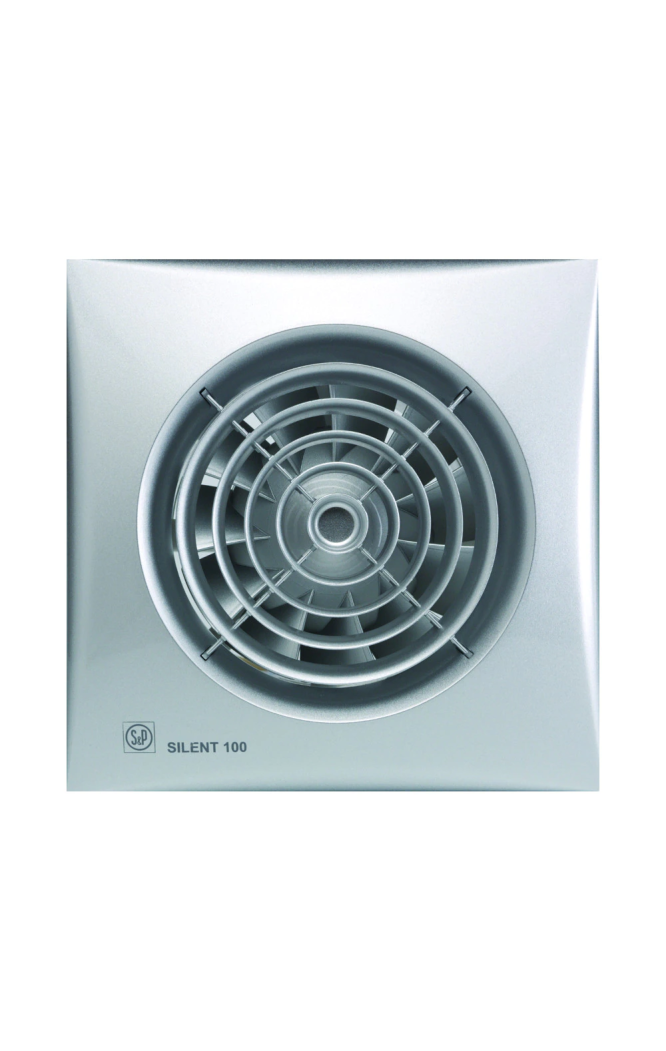 Ventilator de extracție pentru baie Soler & Palau Silent 100 CZ Silver 12V