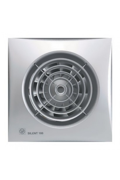 Ventilator de extracție pentru baie Soler & Palau Silent 100 CRZ Silver