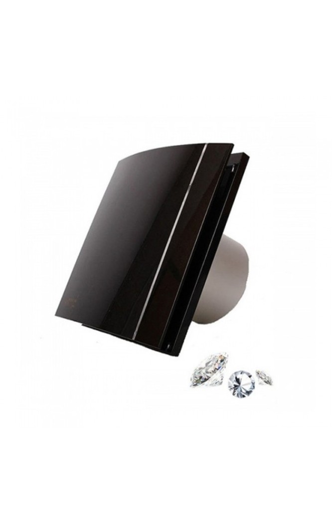 Ventilator de extracție pentru baie Soler & Palau Silent 100 CZ Black Design Swarovski