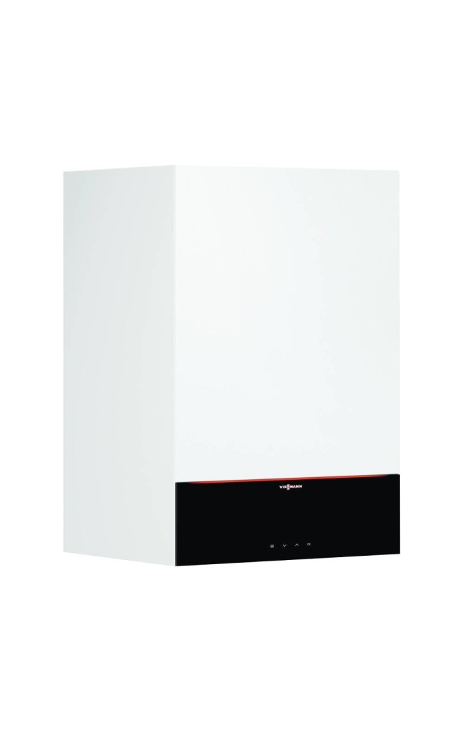 Centrală termică în condensație cu afișaj digital 3.5" Viessmann Vitodens 200-W 25kW, kit de evacuare inclus, termostat HoneyWel