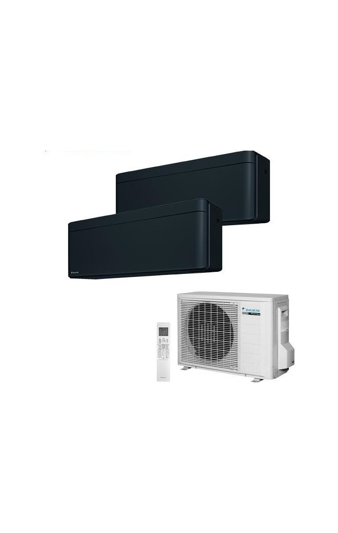 Aparat de aer conditionat multisplit Daikin Stylish cu doua unitati interne 7000 si 12000 BTU Black- garanție 60 luni