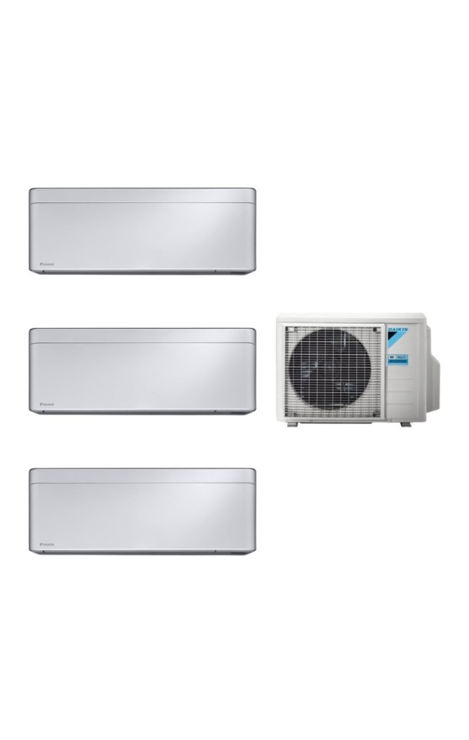 Aparat de aer condiționat multisplit Daikin Stylish cu două unități interne 7000 și una de 12000 BTU Silver-garanție 60 luni