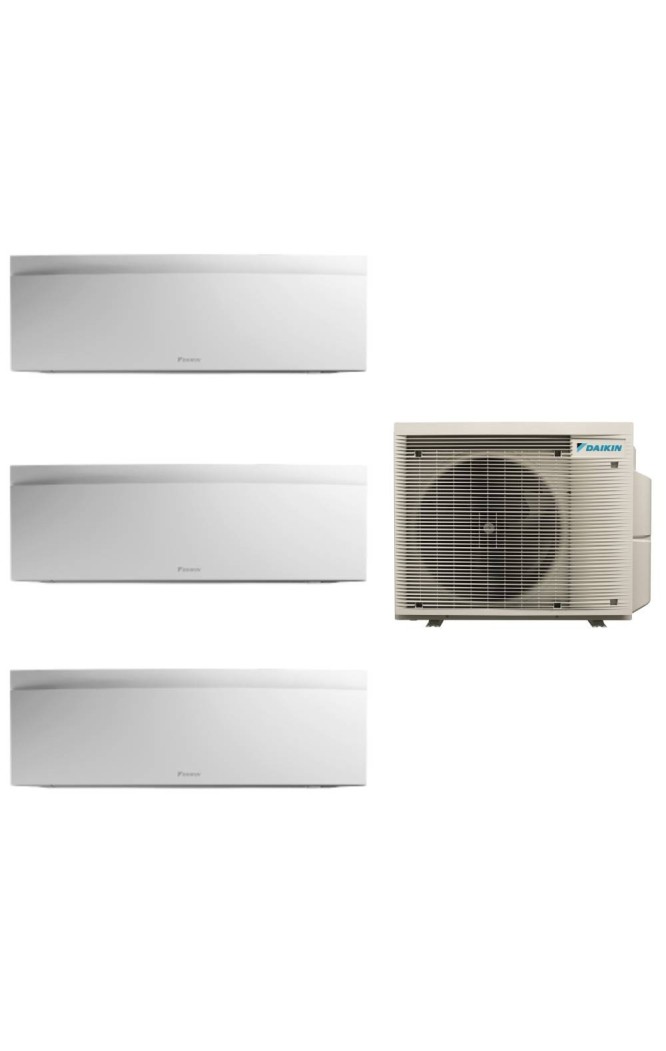 Aparat de aer condiționat multisplit Daikin EMURA cu două unități interne 7000 și una de 12000 BTU White - garanție 60 luni